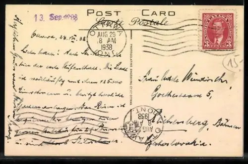 AK Ottawa, Entrance to Ottawa by Driveway, Canal, and Railway