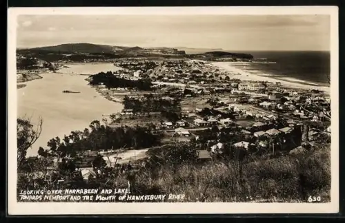 AK Hawkesbury, Looking over Narrabeen and Lake, Towards Newport and the Mouth of Hawkesbury River