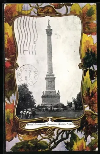 AK Niagara Falls, Queenston Heights, Brock`s Monument