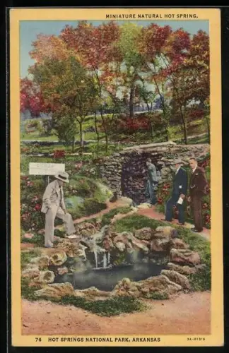 AK Hot Springs National Park, AR, Miniature Natural Hot Spring