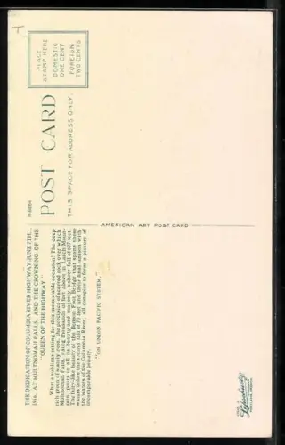 AK Multnomah Falls, OR, The Dedication of Columbia River Highway 1916