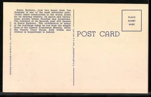 AK Santa Barbara, CA, A General View of the Business Area