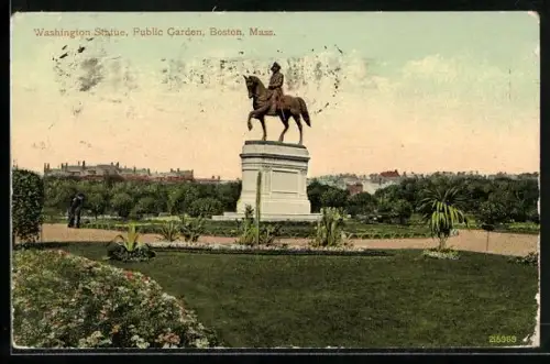 AK Boston, MA, Washington Statue, Public Garden