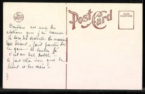 AK Barstow, CA, Vista Thru the Arches, Casa Del Desierto