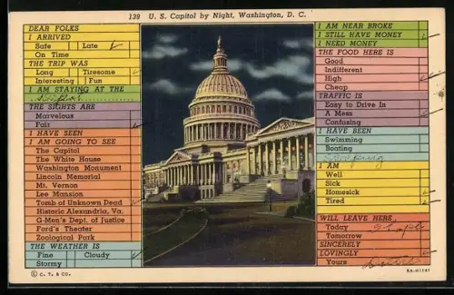 AK Washington D.C., U. S. Capitol by Night