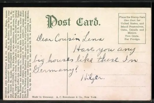 AK New York, NY, Hudson and Manhattan R. R. Co.