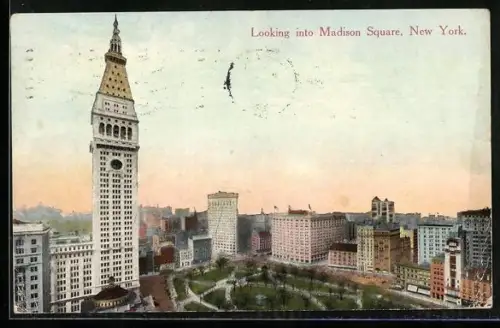 AK New York, NY, Looking into Madison Square