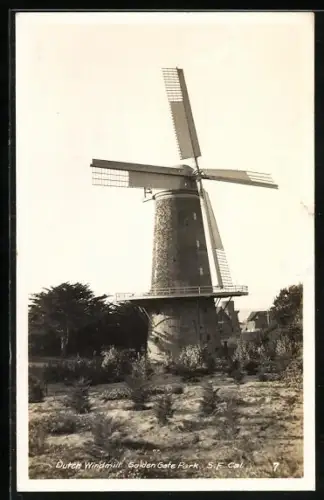 Foto-AK San Francisco, CA, Dutch Windmill in Golde Gate Park