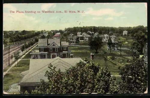 AK El Mora, NJ, The Plaza, fronting on Westfield Ave.