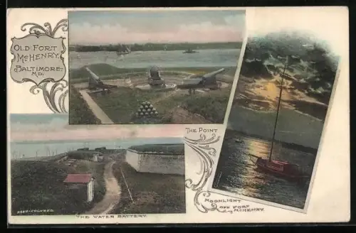 AK Old Fort McHenry, The Water Battery, The Point