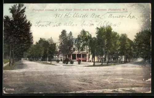 AK Plainfield, NJ, Prospect Avenue and East Ninth Street, from Park Avenue