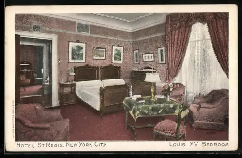 AK New York, NY, Hotel St. Regis, Louis XV bedroom