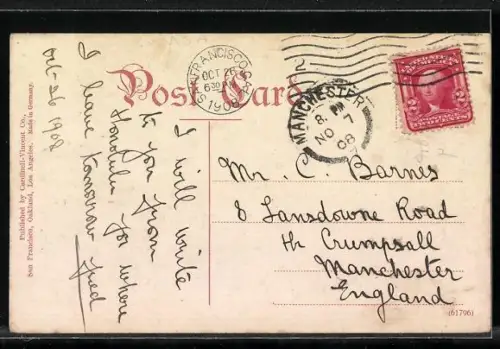 AK San Francisco, CA, A view of the ruined City Hall after the disaster of 1906