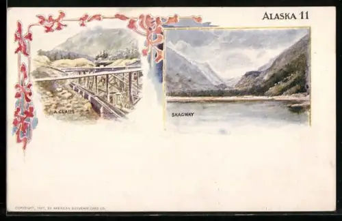 Künstler-AK Skagway, AK, A Claim