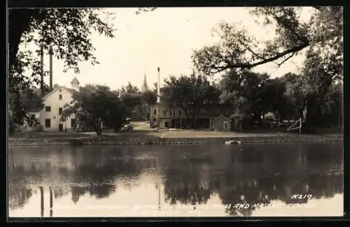 AK Atkinson, WI, Hoards Creamery, Better Sox Knitting Mills and Masonic Temple