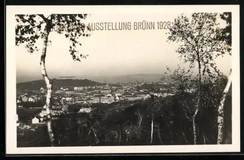 AK Brünn, Jubiläums-Ausstellung 1928, Panorama