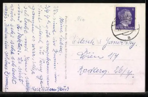 AK Znaim an der Thaya, Gesamtansicht von oben