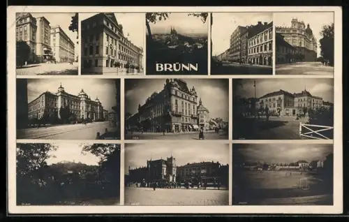 AK Brünn, Strassenpartie, Sportplatz, Ortspartie