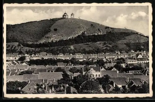 AK Nikolsburg /Niederdonau, Teilansicht mit heiligem Berg