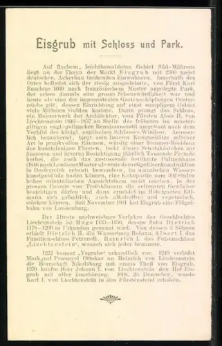 AK Eisgrub /Mähren, Blick zum Schloss