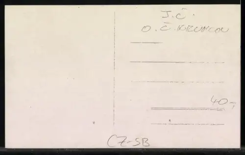 AK Zl. Koruna, Flusspartie aus der Vogelschau