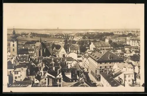 AK Budweis / Ceske Budejovice, Ctyri Dvory, Teilansicht