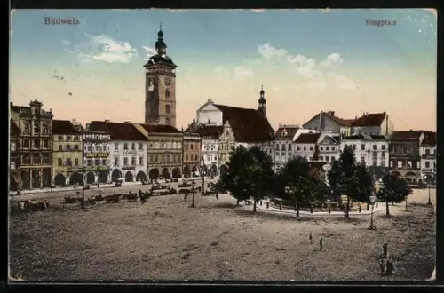 AK Budweis, Blick auf den Ringplatz