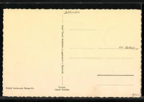 AK Náchod, Ráno v zàmecké aleji