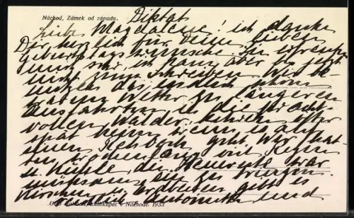 AK Náchod, Zámek od západu