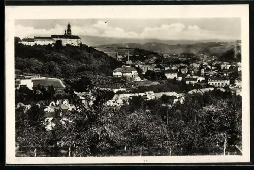 AK Náchod, Panorama mit Schloss