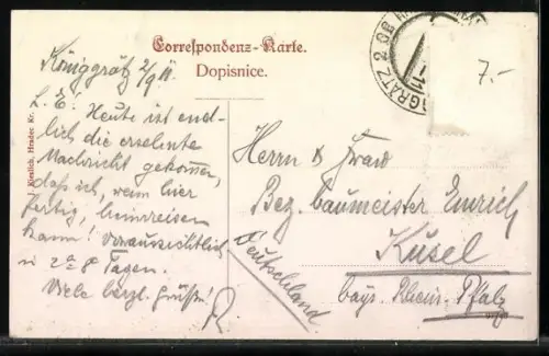 AK Hradec Králové, Uferpartie mit Brücke