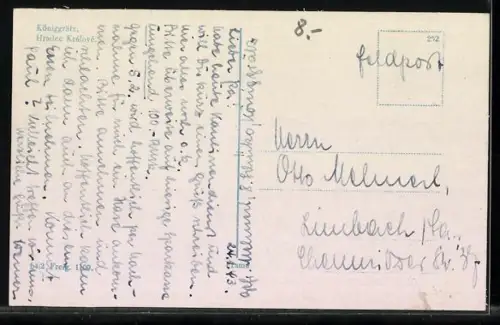 AK Hradec Králové, Panorama mit Strassenpartie