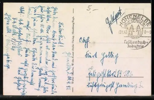 AK Hohenelbe im Risengebirge, Panorama mit Kirche