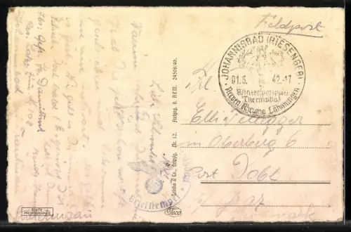 AK Johannisbad im Riesengeb., Ortsansicht