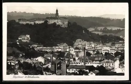 AK Nachod, Panorama mit Schloss