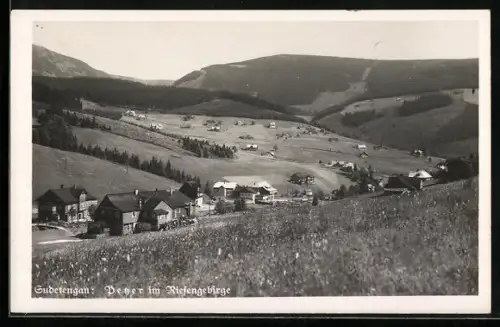 AK Petzer im Riesengebirge, Panorama