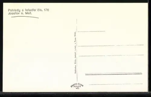 AK Josefov n. Met., Pohledy s letadla