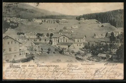 AK Spindelmühl /Riesengebirge, Panorama