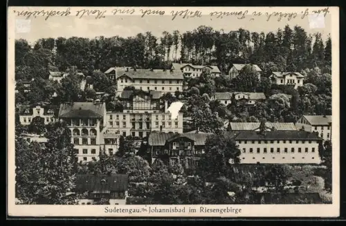 AK Johannisbad im Riesengebirge, Panorama