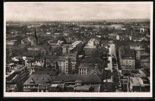 AK Mär. Ostrau, Gesamtansicht aus der Vogelschau