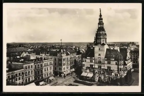 AK Troppau, Teilansicht mit dem Städtischen Museum