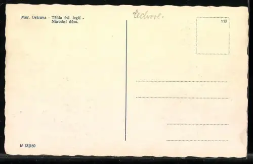 AK Mor. Ostrava, Trída csl. legií Národní dum