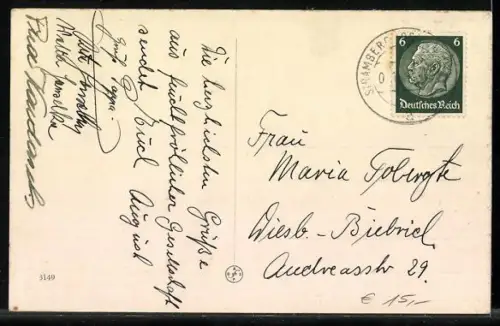 AK Neu-Tischein, Stadtplatz mit Pfarrkirche