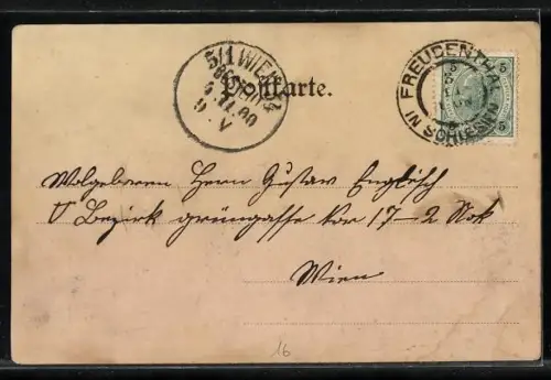 AK Freudenthal /Oe.-Schles., Deutsche Ordens-Pfarrkirche