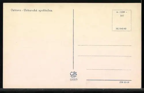 AK Mor. Ostrava / Mähr. Ostrau, Mor. Ostravska sporitelna, Städt. Sparkasse