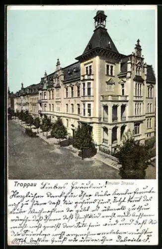 AK Troppau, Olmützer Strasse