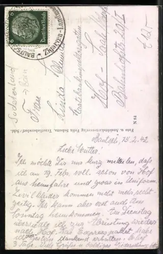 AK Hof /Sudetenland, Blick auf den Ort