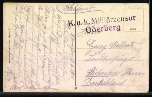 AK Mähr. Ostrau, Strassenpartie in der Neugasse