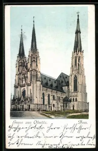 AK Olmütz, Blick zum Dom