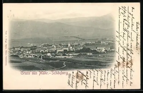 AK Mähr. Schönberg, Blick auf Ort